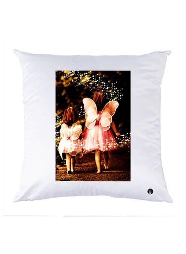 Printed Pillow Case polyester White 30x30cm