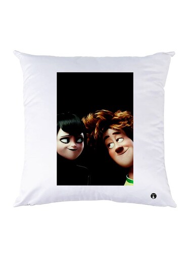 Printed Pillow Polyester White 30x30cm