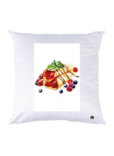 Printed Pillow Case polyester White 30x30cm