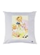 Girl Printed Decorative Throw Pillow White/Beige/Green 30x30cm