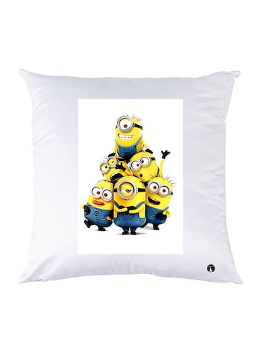 Printed Pillow polyester White 30x30cm