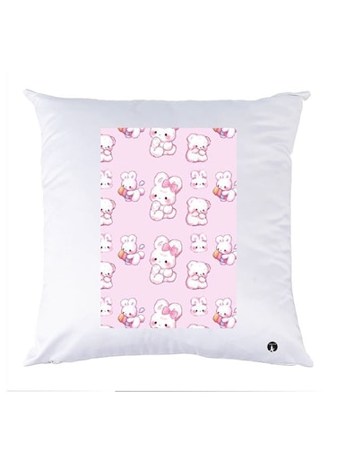 Printed Pillow polyester White 30x30cm
