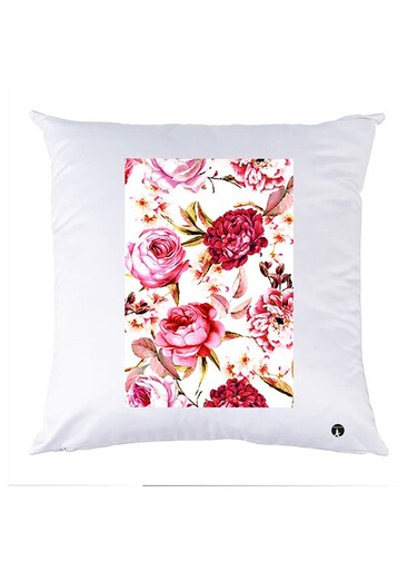 Printed Pillow Case polyester White 30x30cm