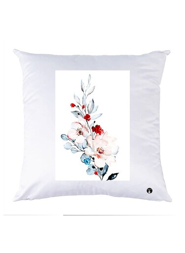 Printed Pillow Case polyester White 30x30cm