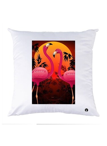 Printed Pillow Case polyester White 30x30cm