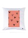 Printed Pillow Case Polyester White 30x30cm