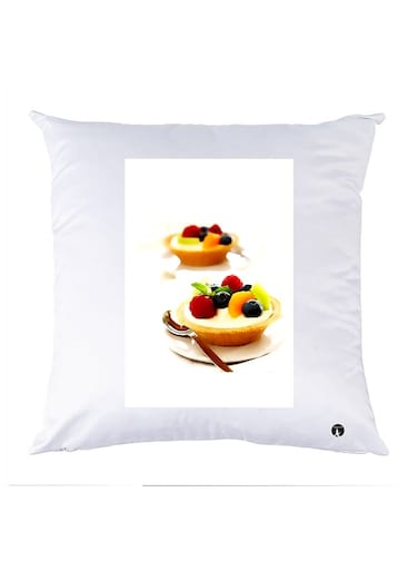 Printed Pillow polyester White 30x30cm