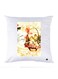 Printed Pillow Case polyester White 30x30cm