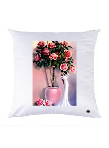 Printed Decorative Pillow Multicolour 30x30cm