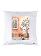 Scenery Printed Throw Pillow White/Beige/Blue 30x30cm