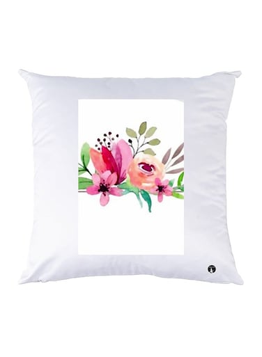 Printed Pillow polyester White 30x30cm