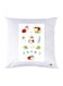 Printed Pillow polyester White 30x30cm