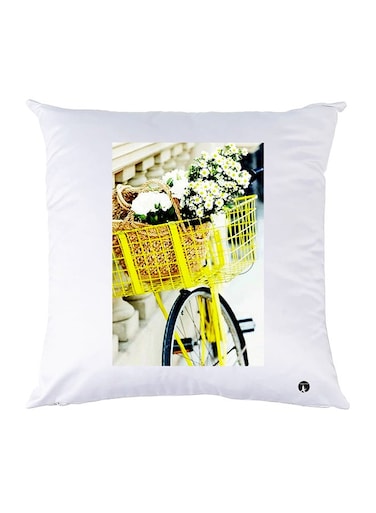 Printed Pillow Case polyester White 30x30cm