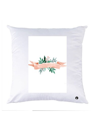 Printed Pillow polyester White 30x30cm