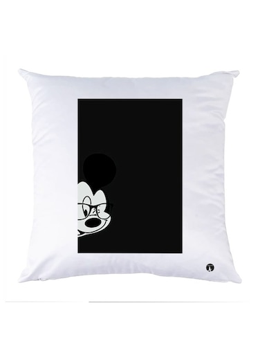 Printed Pillow polyester White/Black 30x30cm