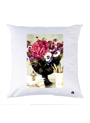 Printed Decorative Pillow Multicolour 30x30cm