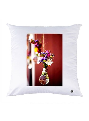 Printed Pillow polyester White 30x30cm