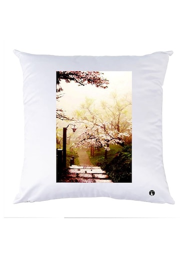 Printed Pillow Case polyester White 30x30cm