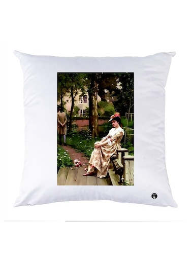 Printed Decorative Pillow Multicolour 30x30cm