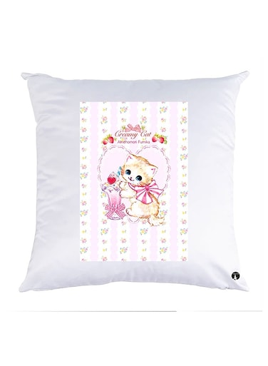 Printed Pillow polyester White 30x30cm