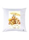 Printed Pillow Case polyester White 30x30cm