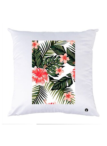 Printed Pillow Case polyester White 30x30cm