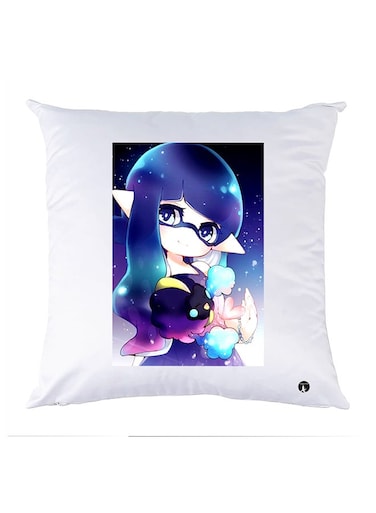 Printed Pillow Case Polyester White 30x30cm