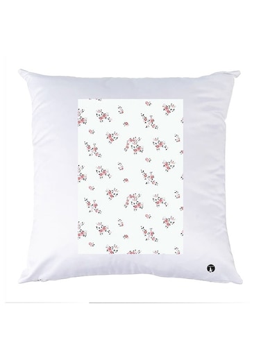 Printed Pillow Case polyester White 30x30cm