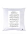 Printed Pillow polyester White 30x30cm