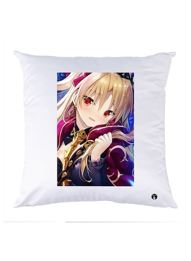 Printed Pillow Case Polyester White 30x30cm