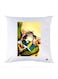 Printed Pillow Case polyester White 30x30cm