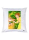 Cartoon Printed Decorative Throw Pillow White/Yellow 30x30cm