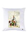 Printed Pillow polyester White 30x30cm
