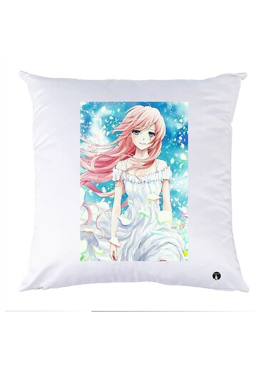 Printed Pillow polyester White 30x30cm