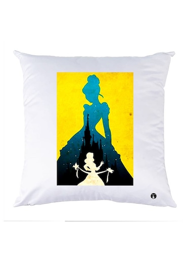 Printed Pillow Case polyester White 30x30cm