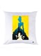 Printed Pillow Case polyester White 30x30cm