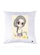 Printed Pillow Polyester White 30x30cm