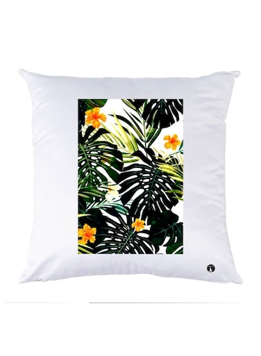 Printed Pillow polyester White/Green 30x30cm