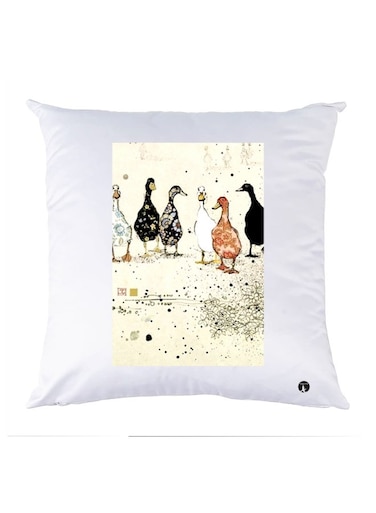Printed Decorative Pillow Multicolour 30x30cm