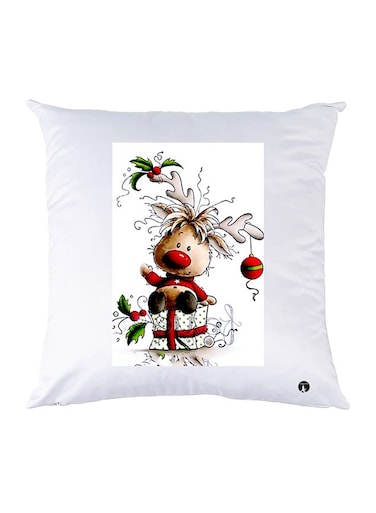 Printed Pillow Polyester White