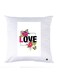 Printed Pillow polyester White 30x30cm