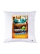 Printed Pillow polyester White 30x30cm
