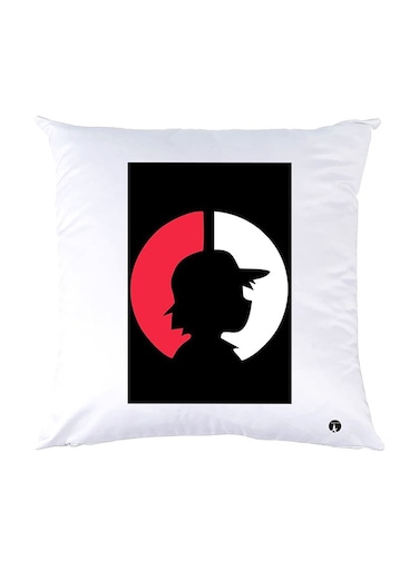 Printed Pillow White 30x30cm