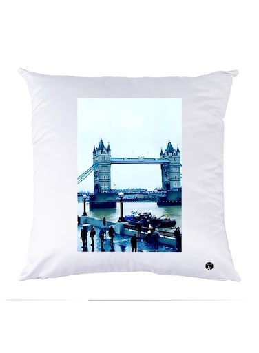 Printed Pillow polyester White 30x30cm