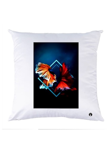 Printed Pillow polyester White 30x30cm