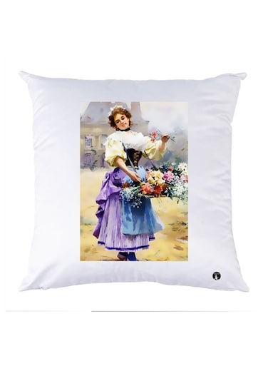 Printed Pillow Polyester Multicolour