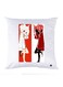 Printed Pillow Case polyester White 30x30cm