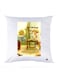 Printed Pillow Case polyester White 30x30cm
