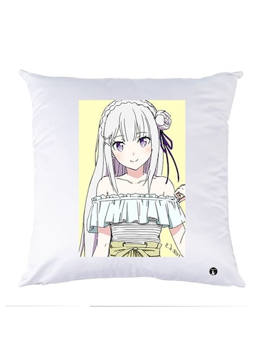 Printed Pillow polyester White 30x30cm