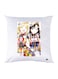 Printed Pillow Case Polyester White 30x30cm